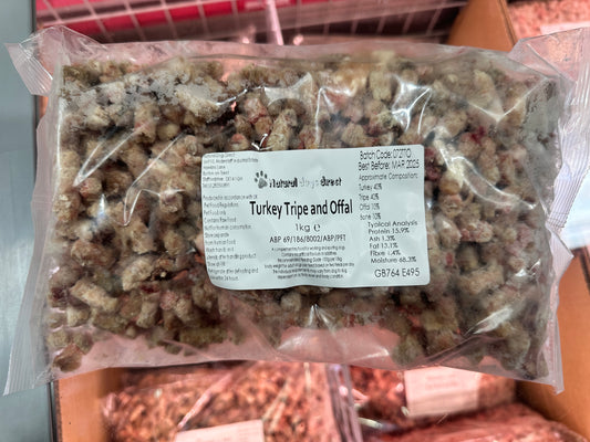 Turkey Tripe Offal 80-10-10 mince 1kg